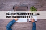 2024欧洲杯预选赛葡萄牙直播（2024欧洲杯预选赛葡萄牙直播视频）